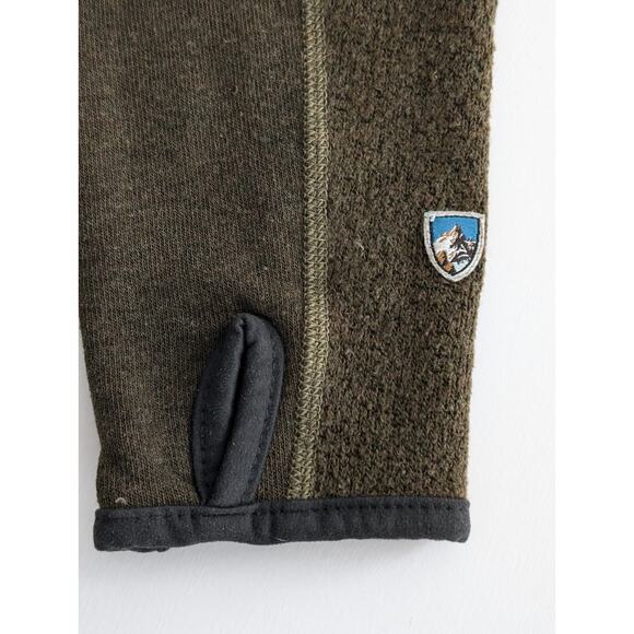 Kuhl Alfpaca Kashmira Full Zip Jacket Men’s Small Olive Brown Fleece Lined - Picture 6 of 12